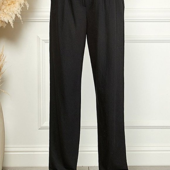 Blumin Apparel Solid Straight Leg Pants - Picture 4 of 7